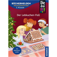 KOSMOS 179482 Bücherhelden Die drei !!! Buch Advenskalender 2024 - Der Lebkuchen-Fall von Kosmos