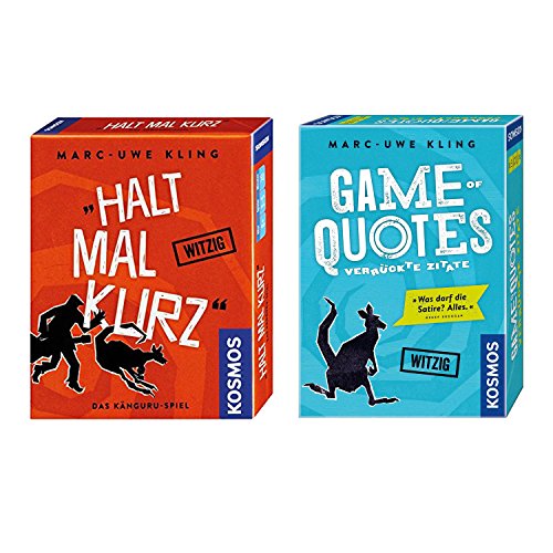 KOSMOS 2er Set 692926 740382 Game of Quotes + Kartenspiel Halt mal kurz von Thames & Kosmos