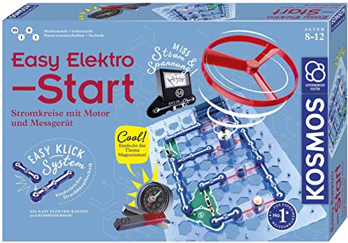 Kosmos 620547 Easy Elektro - Start, Spannende Stromkreise mit Motor und Messgerät erforschen, Experimentierkasten zu Elektrotechnik von Kosmos