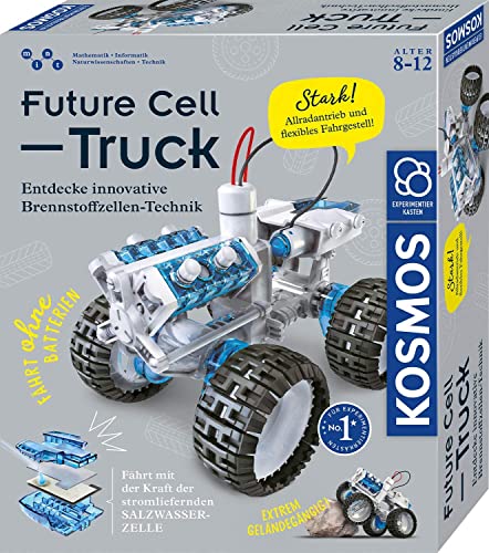 KOSMOS 620745 Future Cell-Truck, Entdecke innovative Brennstoffzellen-Technik. Bausatz für Spielzeug-Geländewagen mit emissionsfreier Energie, Experimentierkasten für Kinder ab 8-12 Jahre, Fahrzeug von Kosmos