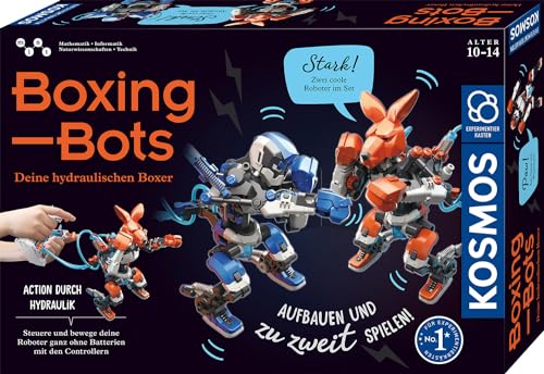 KOSMOS 621162 Boxing Bots - Das Roboter-Duell, Spielzeug Roboter für Kinder ab 10 Jahre, mit Joystick und Hydraulik-Technik die Roboter steuern, Experimentierkasten für Kinder ab 10 Jahre von Kosmos