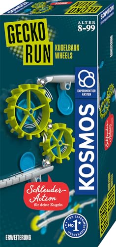 KOSMOS 621315 Gecko Run - Wheels-Erweiterung, Zubehör für coole vertikale Kugelbahnen, mit zusätzliche Bahnelementen, für Kinder ab 8 Jahre von Kosmos