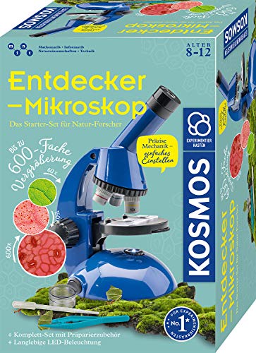 KOSMOS 636050 Entdecker-Mikroskop, Experimentierkasten für Kinder, Schüler Mikroskop, Mikroskop für Kinder ab 8 Jahre, kinder, kosmos mikroskop von Kosmos