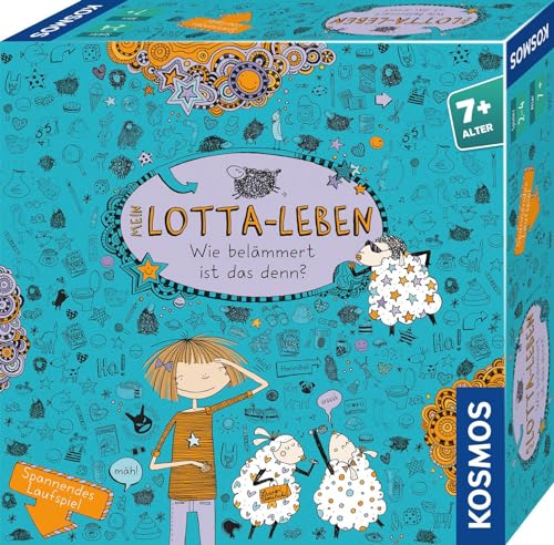 KOSMOS 681029 Mein Lotta Leben - Wie belämmert ist das denn?, spannendes Laufspiel, lustiges Kinderspiel ab 7 Jahre, für 2-4 Personen, Geburtstagsgeschenk, Mitbringsel von Kosmos