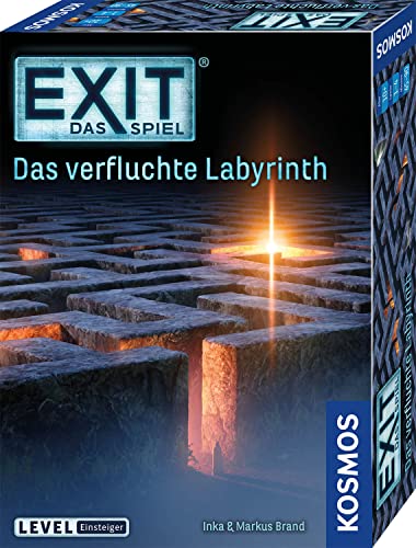 KOSMOS 682026 EXIT - Das Spiel - Das verfluchte Labyrinth, Level: Einsteiger, Escape Room Spiel, EXIT Game für 1 bis 4 Spieler ab 10 Jahre, EIN einmaliges Gesellschaftsspiel von Kosmos