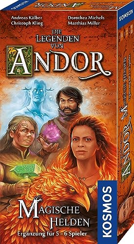 KOSMOS 682149 Die Legenden von Andor - Magische Helden, Ergänzung für 5-6 Spieler, für das Grundspiel Die Legenden von Andor oder Die Legenden von Andor Teil III: Die letzte Hoffnung, Brettspiel von Kosmos