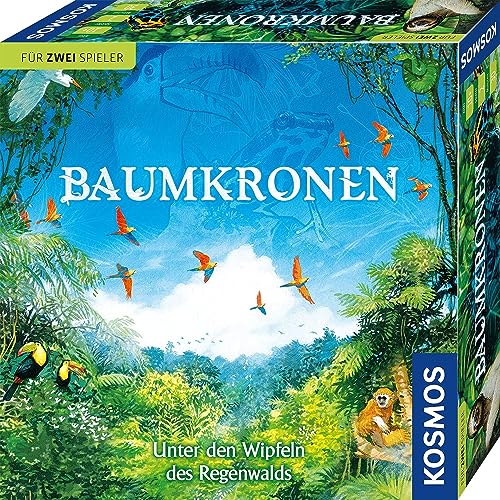 KOSMOS 682194 Baumkronen, Unter den Wipfeln des Regenwalds, Spiel für Zwei Personen, Gesellschaftsspiel, Brettspiel ab 10 Jahre zu Regenwald, Bäume, Pflanzen und Tiere von Kosmos