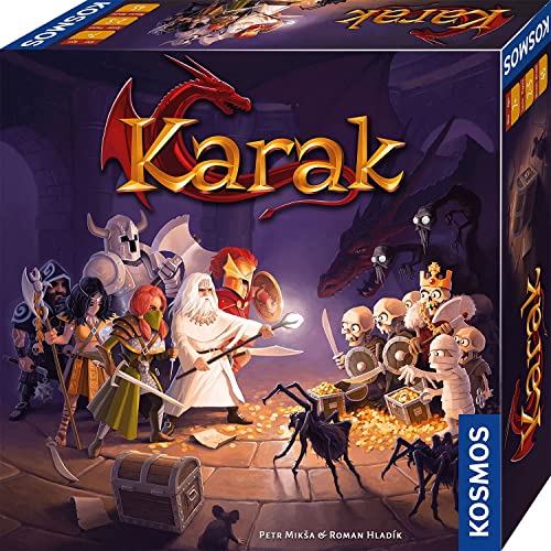 Kosmos 682286 Karak - Das Abenteuer beginnt, spannendes Kinderspiel ab 7 Jahre für 2-5 Personen, Fantasy Abenteuer Spiel, Brettspiel mit Würfeln, deutsche Anleitung von KOSNF