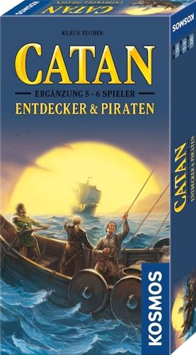 KOSMOS 682767 Catan - Entdecker und Piraten Ergänzung für 5-6 Personen, Ergänzung zur Erweiterung Entdecker & Piraten, ab 12 Jahre für 2-6 Personen, Siedler von Catan von Kosmos