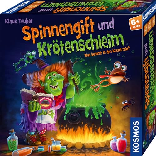 KOSMOS 683498 Spinnengift & Krötenschleim: was kommt in den Kessel rein? lustiges Memo Spiel für 2-4 Spieler, Brettspiel, Kinderspiel ab 6 Jahre von Kosmos