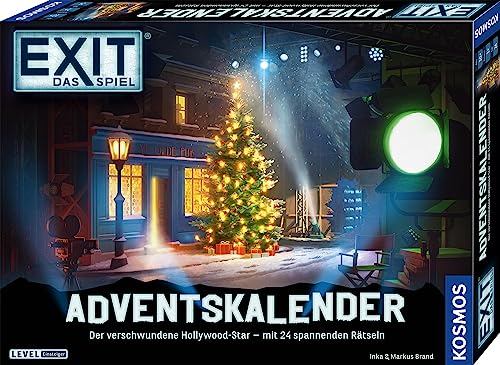KOSMOS 683702 EXIT - Das Spiel - Adventskalender: Der verschwundene Hollywood-Star, mit 24 spannenden Rätseln ab 10 Jahre, Escape Room Spiel vor Weihnachten KOSMOS 683702 EXIT - Das Spiel - Adventskalender: Der verschwundene Hollywood-Star, mit 24 spannenden Rätseln ab 10 Jahre, Escape Room Spiel vor Weihnachten von Kosmos