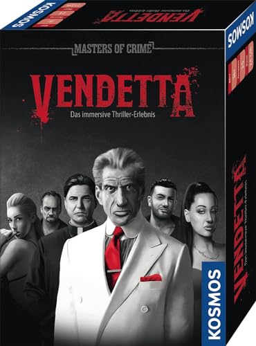 Kosmos 683825 Masters of Crime Vendetta - Immersives Thriller-Erlebnis, Krimi Spiel Tatort Escape Game für Erwachsene, Rätselspiel Detektiv, Exit Game, Krimispiel von KOSMOS