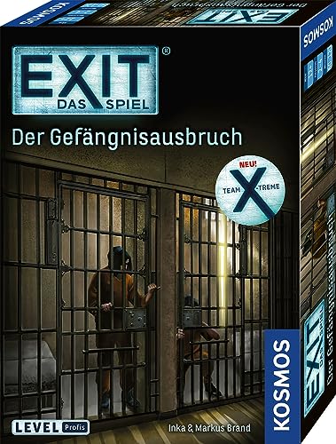 KOSMOS 683924 EXIT - Das Spiel - Der Gefängnisausbruch, Level: Profi, Team-Challenge in 2 Teams, Escape Room Spiel, EXIT Game ab 12 Jahre, EIN einmaliges Gesellschaftsspiel von Kosmos