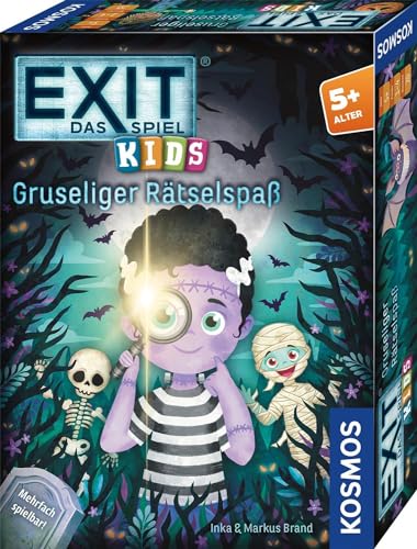 KOSMOS 684280 EXIT® - Das Spiel Kids - Gruseliger Rätselspaß, Rätselspiel ab 5 Jahre für 1-4 Kinder, mehrfach spielbar, Escape Room Spiel, Exit Game, Halloween Spiel, Kinderspiel von Kosmos