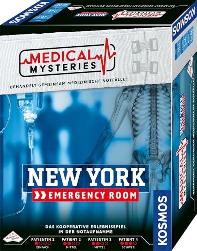 KOSMOS 684402 Medical Mysteries - New York, kooperatives Rollenspiel mit medizinischem Setting, Medical Crime Files, Brettspiel ab 16 Jahre von Kosmos