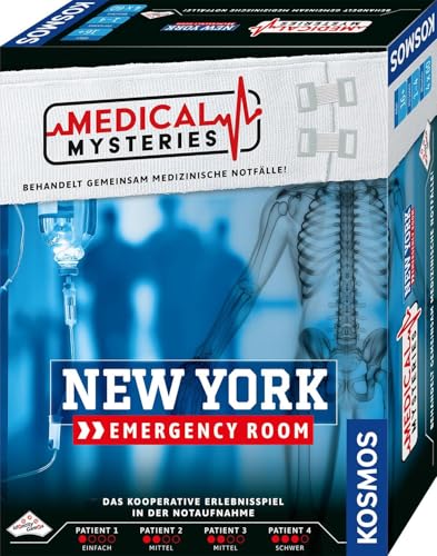 KOSMOS 684402 Medical Mysteries - New York, kooperatives Rollenspiel mit medizinischem Setting, Medical Crime Files, Brettspiel ab 16 Jahre von Kosmos