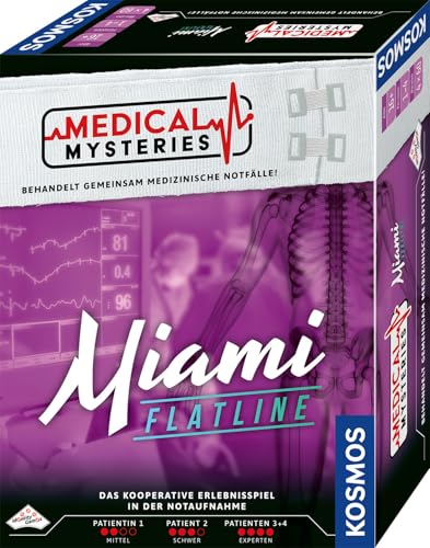 KOSMOS 684426 Medical Mysteries - Miami, kooperatives Rollenspiel mit medizinischem Setting, Medical Crime Files, Brettspiel ab 16 Jahre von Kosmos