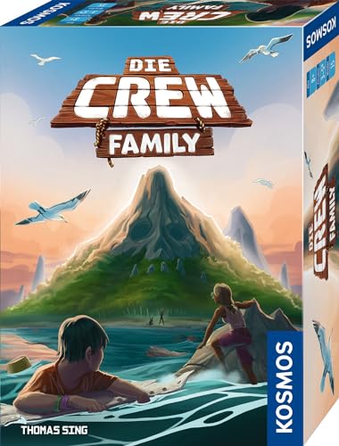 KOSMOS 684495 - Die Crew Family, kooperatives Kartenspiel mit einfachem Mechanismus, gemeinsam Missionen meistern, Brettspiel ab 8 Jahren für 3-5 Personen von KOSMOS