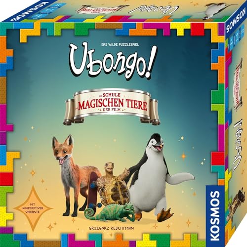 KOSMOS 684501 Ubongo! Die Schule der magischen Tiere, actionreiches Spiel ab 8 Jahre zum Film, Brettspiel für 1-4 Personen, Gesellschaftsspiel von KOSMOS