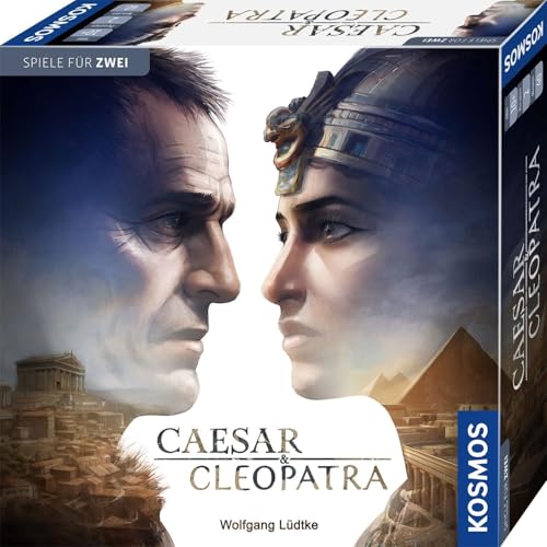 KOSMOS 684556 Caesar & Cleopatra, Strategisches Kartenspiel für 2 Spielerinnen und Spieler ab 10 Jahren, Spiel für Erwachsene, Brettspiel für 2 Personen von KOSMOS