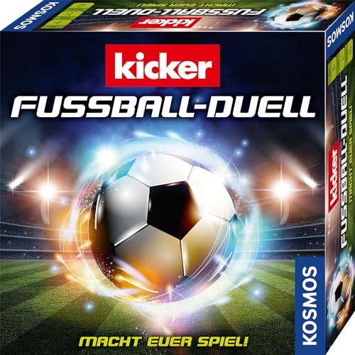 KOSMOS 684563 Kicker Fußball Duell - Macht euer Spiel! Taktisches Fussball Brettspiel für 2 Personen mit den Fussballprofis vom Kicker Magazin, ideal als Fußball Geschenk für Kinder ab 8 Jahren von Kosmos