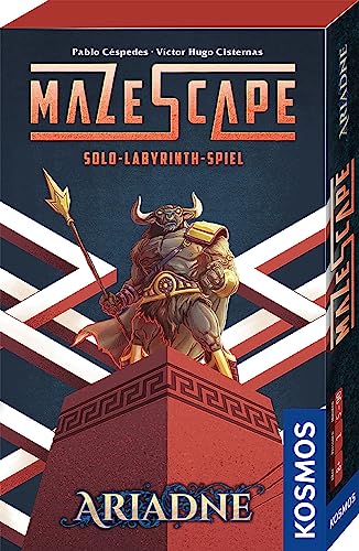 KOSMOS 693237 Mazescape Ariadne, Solo-Labyrinth-Spiel, Knobelspiel, Solo Spiel, Gehirnjogging, Labyrinth-Spiel, Deutsch von Kosmos