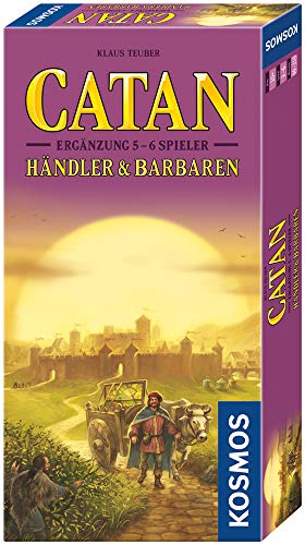 KOSMOS 693404 CATAN - Händler und Barbaren Ergänzung für 5-6 Personen, Ergänzung zur Erweiterung Händler & Barbaren, ab 10 Jahre für 2-6 Personen, Siedler von Catan von Kosmos