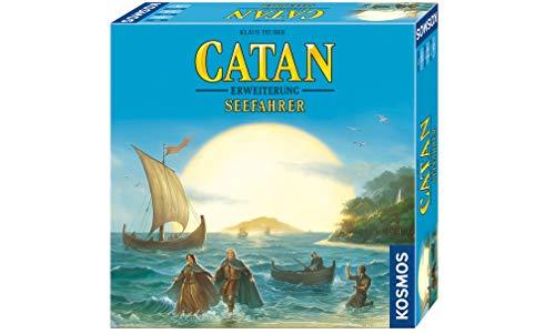 Kosmos 694104 - CATAN - Seefahrer, Erweiterung zu CATAN - Das Spiel, Strategiespiel für 3-4 Personen, ab 10 Jahre, Brettspiel-Klassiker, Familienspiel, nur spielbar mit dem Basisspiel von Kosmos