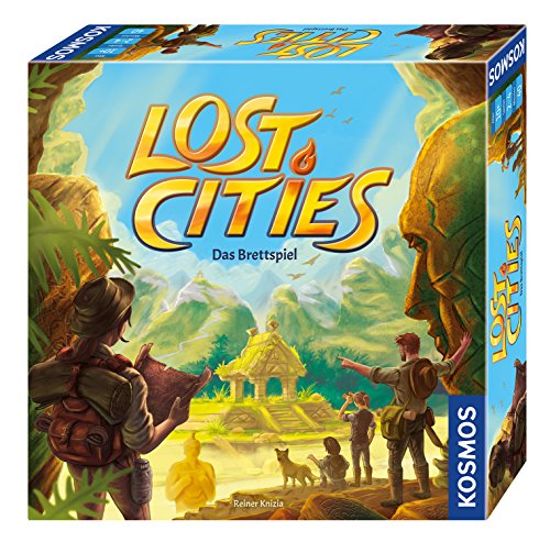 KOSMOS 694128 Lost Cities – Das Brettspiel, Die Expedition ins Abenteuer, Basis-Spiel, spannendes Abenteuer-Spiel, Familienspiel für 2-4 Spieler ab 10 Jahre, Gesellschaftsspiel von Kosmos