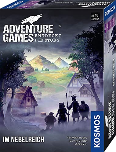 KOSMOS 695194 Adventure Games - Im Nebelreich, Entdeckt die Story, spannendes Fantasy-Abenteuer-Spiel, Kooperatives Gesellschaftsspiel für 1 bis 4 Spieler ab 10 Jahre von Kosmos