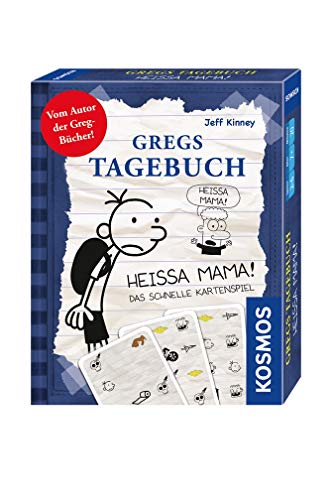 KOSMOS 741624 Gregs Tagebuch - Heissa Mama, Kartenspiel für 2-6 Spieler ab 7 Jahren, schnelles Kartenspiel von Kosmos