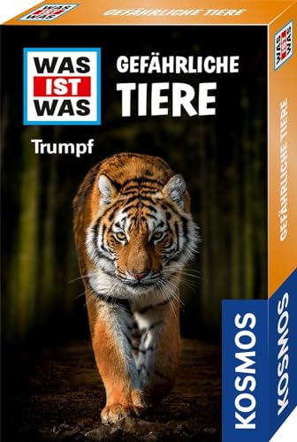 KOSMOS 741853 was IST was Trumpf Gefährliche Tiere, Tier Quartett für Kinder ab 8 Jahre, Trump Kartenspiel, Quizspiel perfekt als kleines Geschenk oder Mitgebsel von KOSMOS