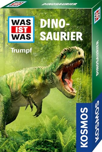 Kosmos 741877 was IST was Trumpf Dinosaurier, Dino Quartett für Kinder ab 8 Jahre, Trump Kartenspiel, Quizspiel perfekt als kleines Geschenk oder Mitgebsel von Kosmos