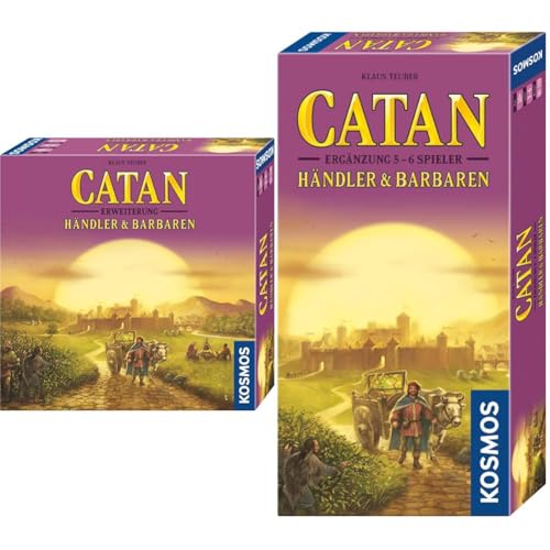 KOSMOS Bundle aus Catan - Händler & Barbaren und Catan - Händler und Barbaren Ergänzung für 5-6 Personen, Gesellschaftsspiel für 2-4 Personen ab 10 Jahre, nur spielbar mit Basisspiel Siedler von Catan von Kosmos