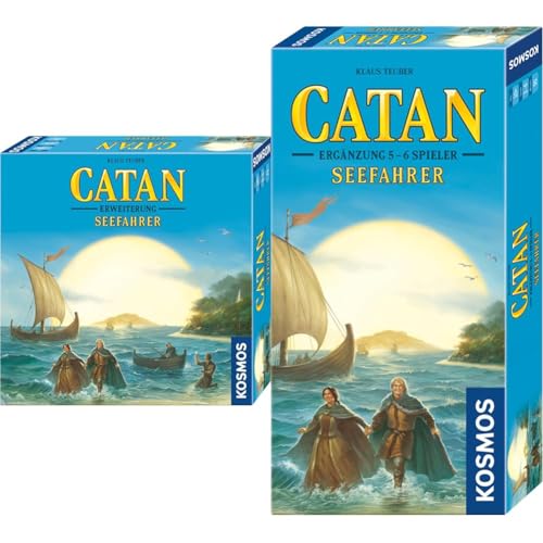 KOSMOS Bundle aus Catan - Seefahrer Erweiterung + Ergänzung für 5-6 Personen, Brettspiel für 3-6 Personen ab 10 Jahre, Familienspiel, nur spielbar mit Basisspiel, Siedler von Catan von KOSMOS