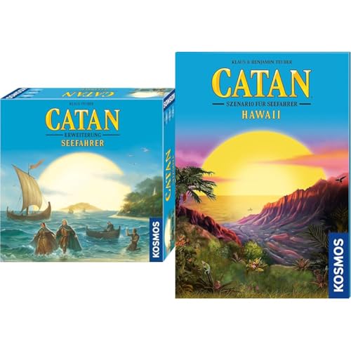 KOSMOS Bundle mit Catan - Seefahrer Erweiterung und Szenario Catan Hawai, für 3-6 Personen ab 10 Jahren, nur spielbar mit Catan - Das Spiel, Brettspiel Klassiker Siedler von Catan von Kosmos