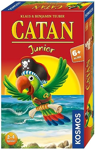 KOSMOS 711474 Catan Junior Mitbringspiel, kompaktes Spiel für Kinder ab 6 Jahren, Strategiespiel für 2-4 Spieler, Geschenk für den Kindergeburtstag, Siedler von Catan von Kosmos
