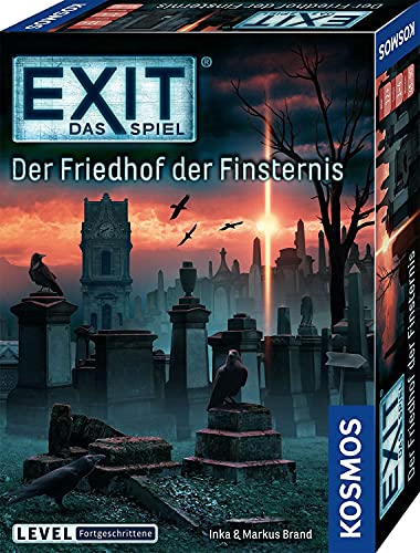 KOSMOS 695163 EXIT - Das Spiel - Der Friedhof der Finsternis, Level: Fortgeschrittene, Escape Room Spiel, EXIT Game für 1-4 Spieler ab 12 Jahre, EIN einmaliges Gesellschaftsspiel von Kosmos