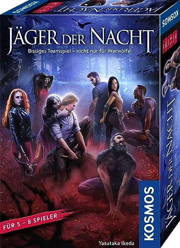 KOSMOS 680046 Jäger der Nacht, bissiges Teamspiel Nicht nur für Werwölfe, Sei Vampir, Werwolf oder Mensch, Party-Spiel für 5 bis 8 Personen, Kartenspiel für Erwachsene und Kinder ab 10 Jahre von Kosmos