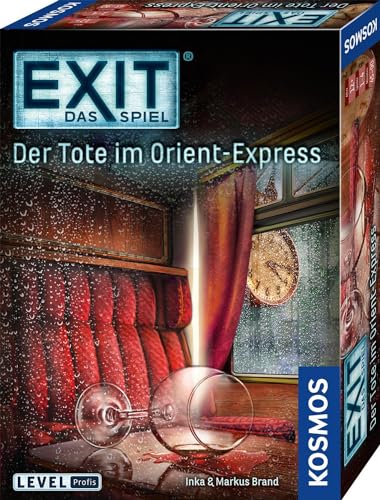 KOSMOS 694029 EXIT - Das Spiel - Der Tote im Orient-Express, Level: Profi, Escape Room-Spiel für 1 bis 4 Personen ab 12 Jahre, EXIT Game, einmaliges Gesellschaftsspiel von KOSMOS