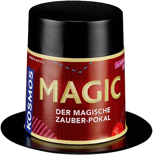 Kosmos 601751 Magic Mini Zauberhut-Der magische Pokal, Zauber-Set, kleines Geschenk und Mitbringsel für den Kindergeburtstag, Zaubern für Kinder ab 8 Jahre, 2 coole Tricks mit dem magischen Pokal von Kosmos