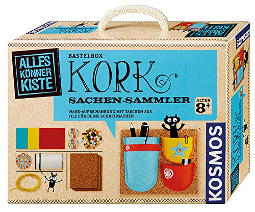 Kosmos 604271 - Kork Sachen-Sammler Bastelset, DIY-Bastelset für kreative Mädchen und Jungen ab 8 Jahren, Kindergeburtstag, Basteln für Kinder von Kosmos