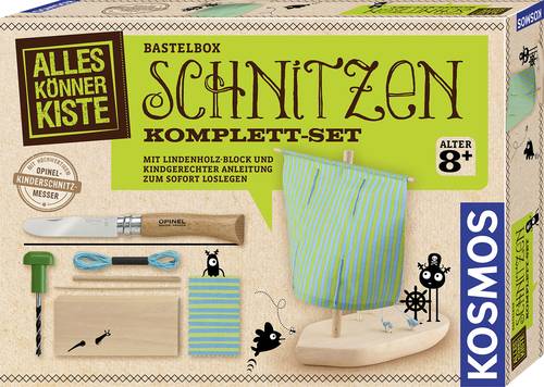 Kosmos 604608 Schnitzen Komplett-Set Basteln Experimentierkasten 8 - 12 Jahre von Kosmos