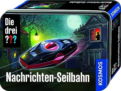 Die drei ??? Nachrichten-Seilbahn von KOSMOS, Geheime Botschaften und kleine Gegenstände schützen und austauschen, Detektiv-Spielzeug Set für Kinder ab 8 Jahre, Silver von Die drei