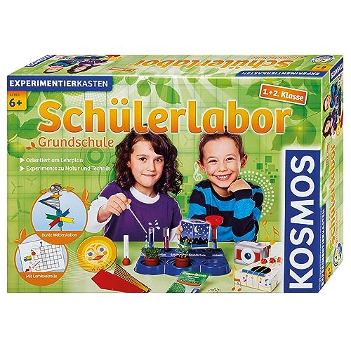 Kosmos 634315 - Schülerlabor Grundschule 1. Und 2. Klasse, Experimente Zu Natur Und Technik, Am Lehrplan Der Schule Orientiert, Experimentierkasten Für Kinder Ab 6 Jahre von Kosmos