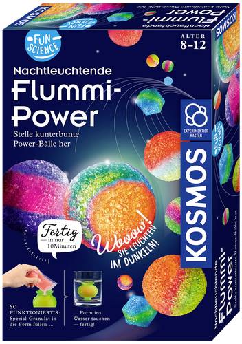 Kosmos 654108 FunScience Nachtleuchtende Flummi-Power Chemie Experimentierkasten ab 8 Jahre von Kosmos