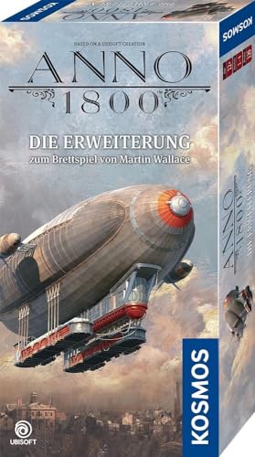 KOSMOS 682309 Anno 1800 Erweiterung zum Brettspiel von Martin Wallace, mehr strategische Möglichkeiten, Neue Auftragskarten und 6-teiliger Solo-Kampagne von KOSMOS