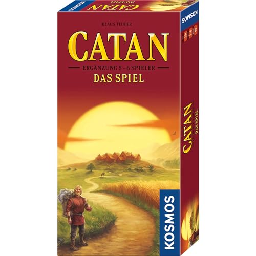 KOSMOS 682699 Catan - Das Spiel Ergänzung für 5-6 Personen, Gesellschaftsspiel ab 10 Jahre für 2-6 Personen, Brettspiel aus der Welt von Siedler von Catan von Kosmos