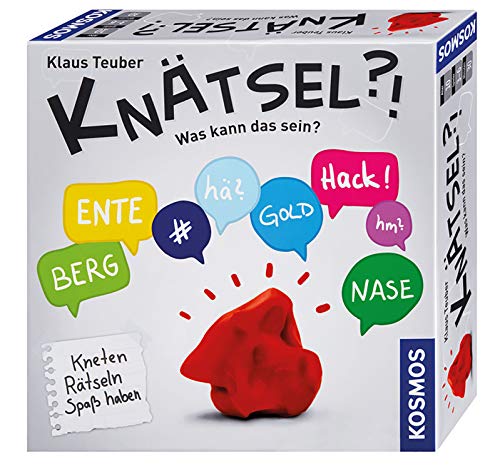 Kosmos 690892 - Knätsel - Kneten, Rätseln, Spaß haben, kreatives Ratespiel: wer erkennt die Figur aus Knete?, Familienspiel ab 10 Jahre, lustiges Geschicklichkeitsspiel von Kosmos