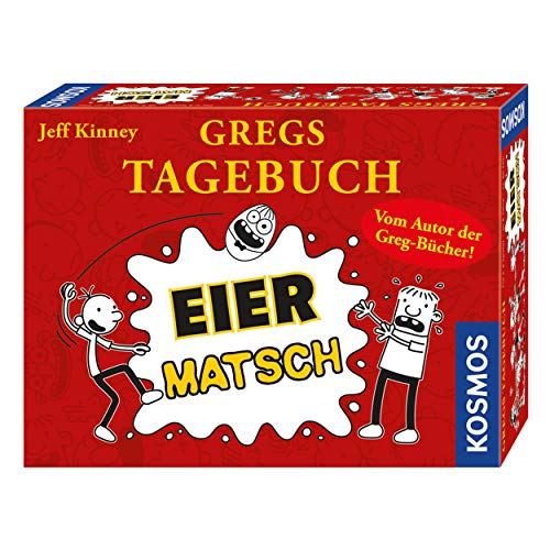 KOSMOS 691905 Gregs Tagebuch - Eier-Matsch, Gregs Tagebuch Spiel für 2-6 Spieler ab 8 Jahren, actionreiches lustiges Spiel von Kosmos